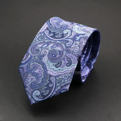 Grey Brown Green Paisley Wedding and Business Necktie for Men CaRaUaNa Fashion