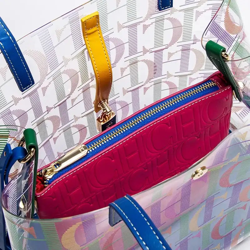 CH Women’s PVC Bucket Bag Large Capacity Beach & Everyday Tote CaRaUaNa Fashion