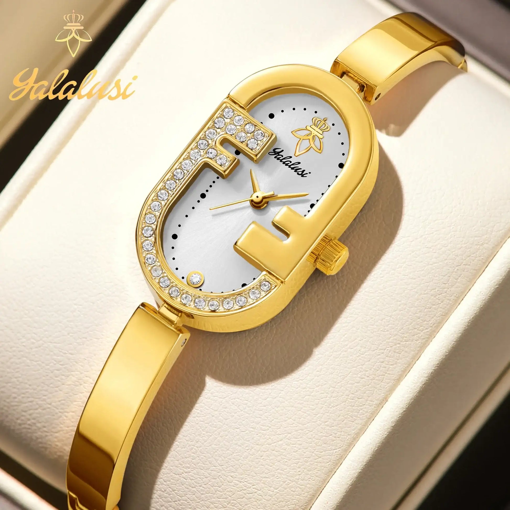 Carauana Find Gold-Plated Watch Quartz Ladies Luxury Design