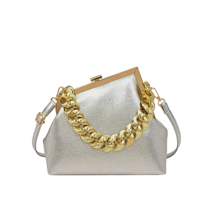 Carauana UNIU Knitted Crossbody Bag NEW COLLECTION SILVER