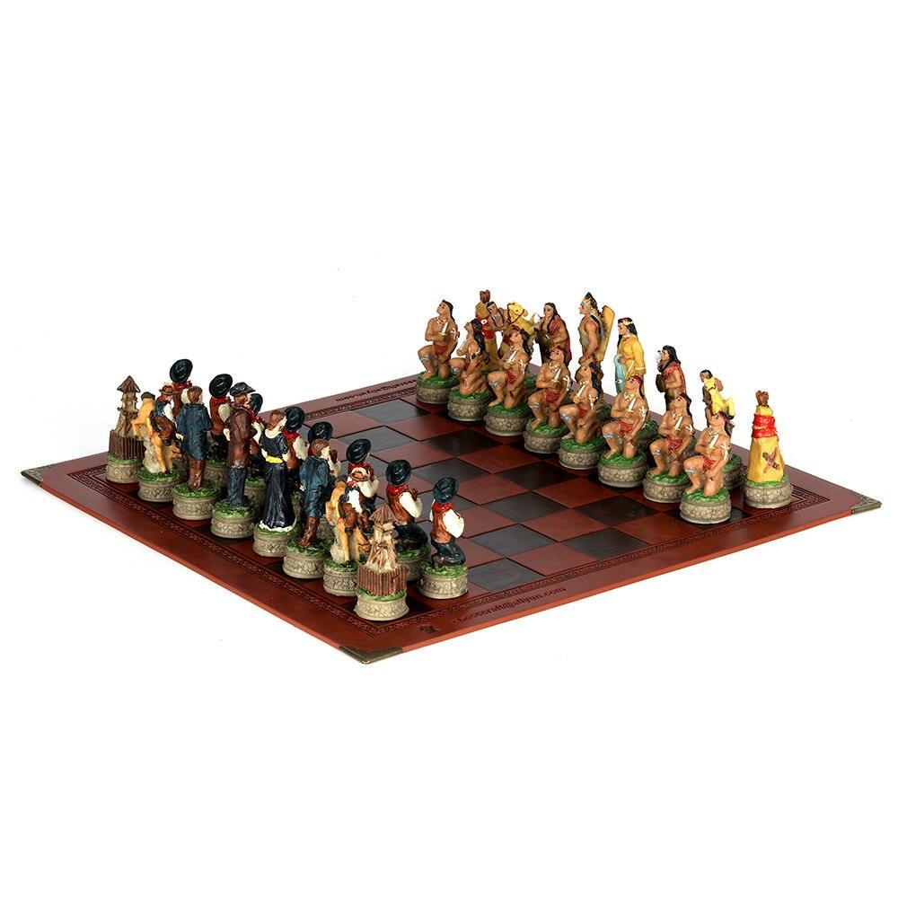 Chess Desktop Intelligence Game Movie Theme Toy Luxury Knight Hand-painted