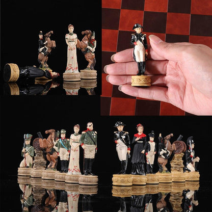 Chess Desktop Intelligence Game Movie Theme Toy Luxury Knight Hand-painted