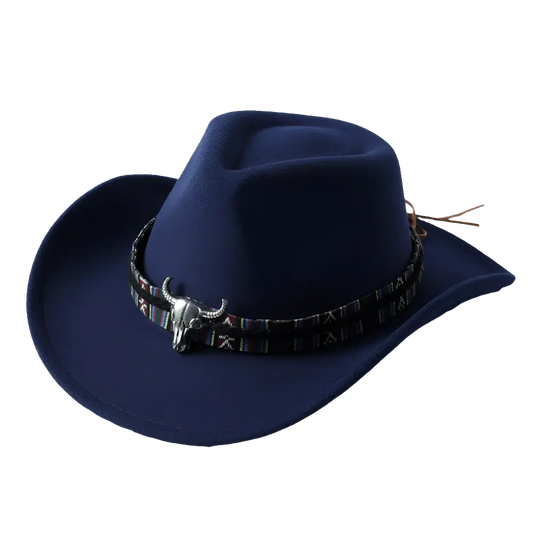 Cowboy hat monochrome felt Men and Women Carauana Store