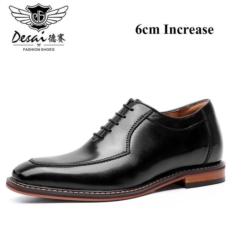 Desai Men Dress Shoes Oxfords Genuine Leather Italian Formal Shoes