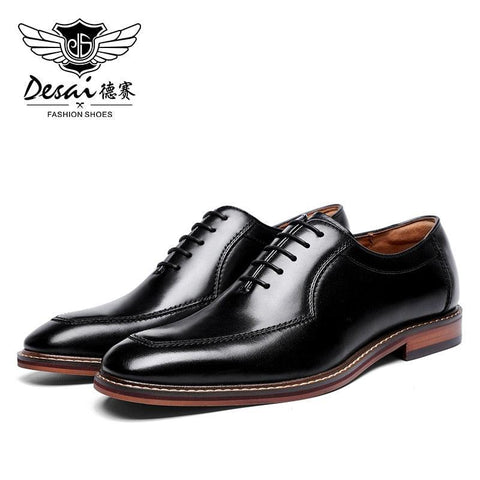 Desai Hombres Zapatos de Vestir Oxfords Cuero Genuino Zapatos Formales Italianos