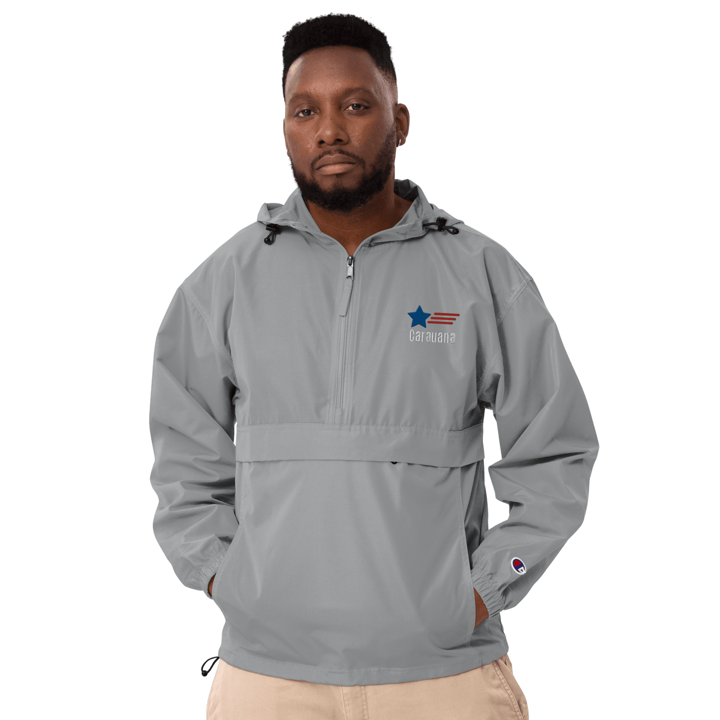 Embroidered Champion Packable Jacket