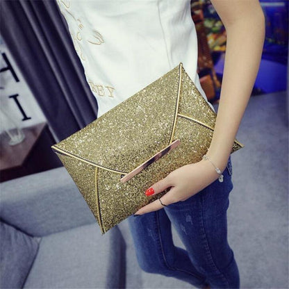 Evening Clutch Bag Glitter Sequin Handbag