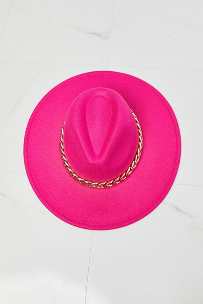 Fame Keep Your Promise Fedora Hat in Pink