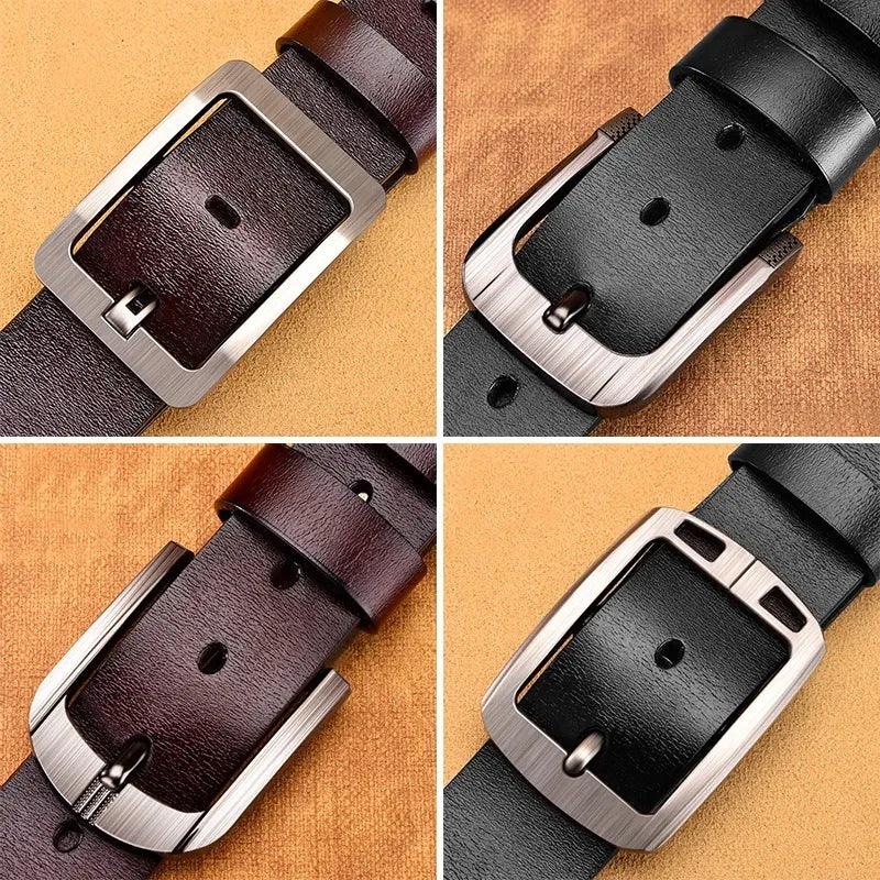 Genuine Leather For Men's High Quality Buckle