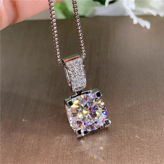 Luxury Fashion Women's Necklace with Big Round Cubic Zirconia Carauana Store