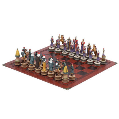 Historical Theme Resin Chess Figures 32 Painted Chess Game Gift Collection