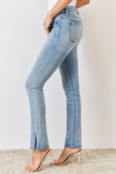 Kancan Y2K Slit Bootcut Jeans