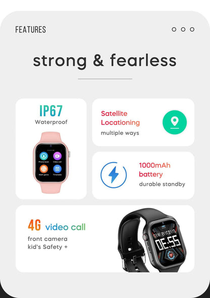 LEMFO Smartwatch with Sim Card 4G SOS WiFi GPS Location Camera Video Call smart watch 1000mAh kids