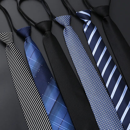Collection of various ties on a dark background
