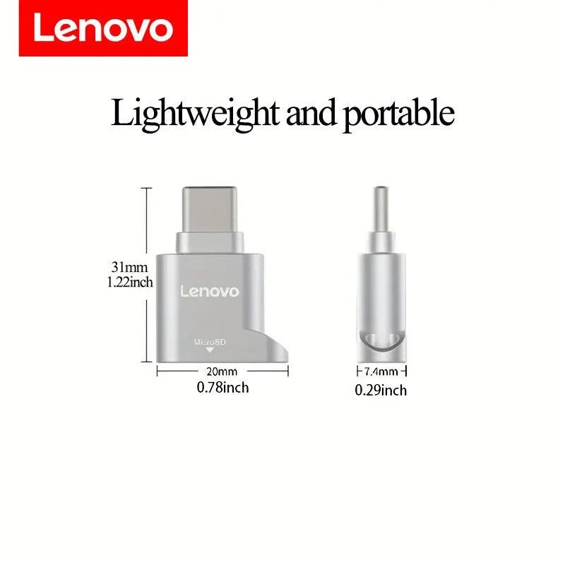 Lenovo Micro SD Card Reader, USB C to SD Card Reader, Type C TF Memory Card Reader with USB C to USB Adapter Carauana Store