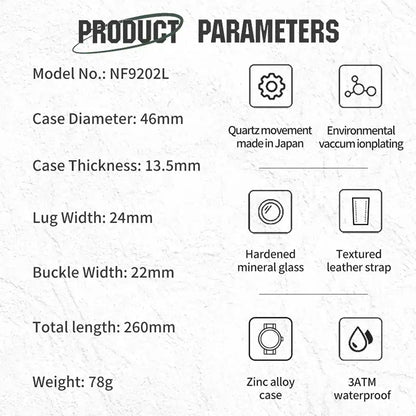 NAVIFORCE NF9202L – Shock-Resistant Sport Watc CaRaUaNa Fashion