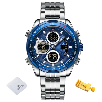 NAVIFORCE NF9197 Luxury Military Watch – Men’s Waterproof Chronograph Quartz Wristwatch CaRaUaNa Fashion