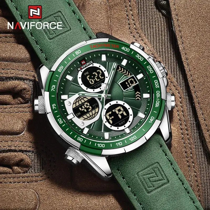 NAVIFORCE NF9197 Luxury Military Watch – Men’s Waterproof Chronograph Quartz Wristwatch CaRaUaNa Fashion