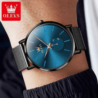 OLEVS Men's Minimalist Ultra-thin Original Quartz Watch