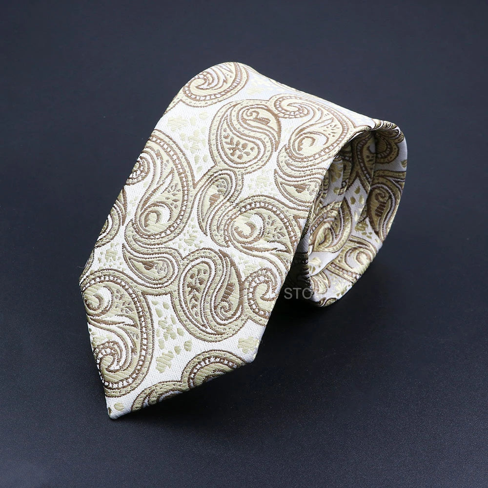 Patterned tie on a dark background