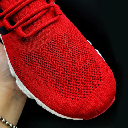 Red Men's Sneakers Breathable Running Shoes For Men Comfortable Classic Casual Shoes Men CaRaUaNa Fashion