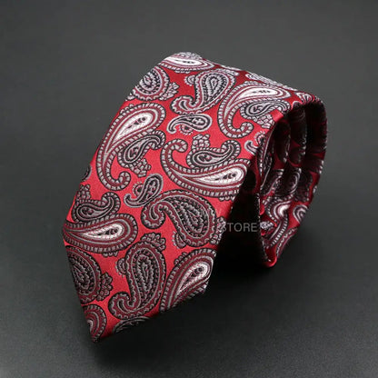 Grey Brown Green Paisley Wedding and Business Necktie for Men CaRaUaNa Fashion