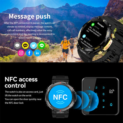 LEMFO Smartwatch Bluetooth Call sports NFC|Your Ultimate Health and Fitness Companion - Carauana Store