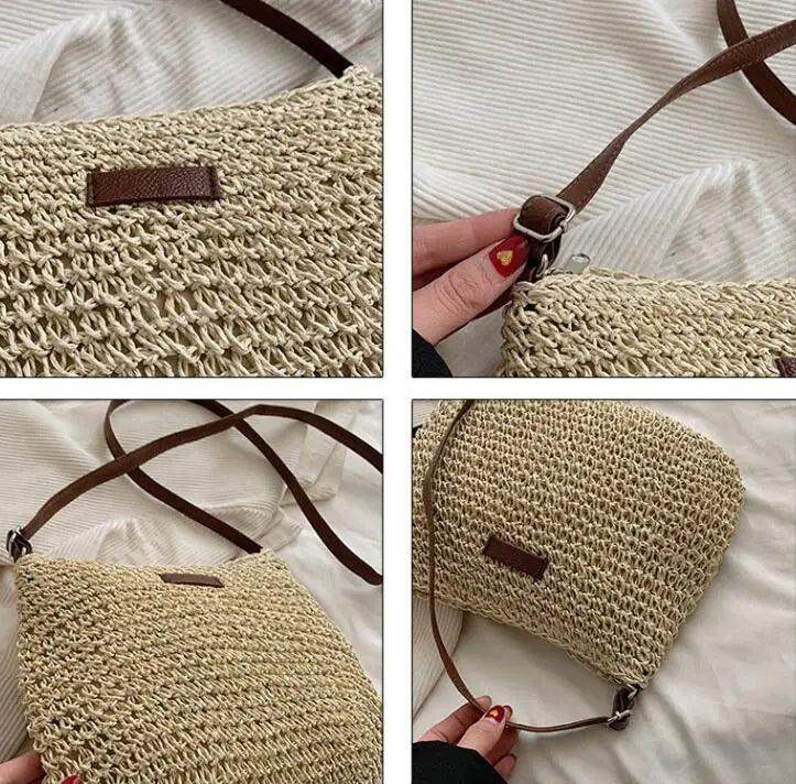 Beach Chic: Women’s Braided Basket Clutch – Perfect for Summer Parties!