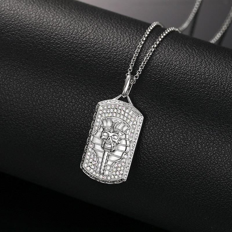Streamline Tag With Pave Moissanite Diamonds Tag Pendant Real 925 Sterling Silver For Women Men Fine Jewelry Accessories Gift Carauana Store
