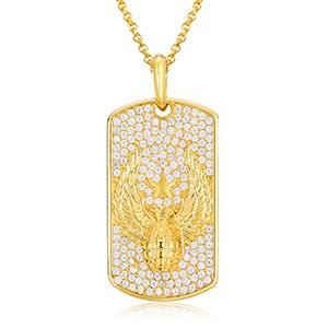 Streamline Tag With Pave Moissanite Diamonds Tag Pendant Real 925 Sterling Silver For Women Men Fine Jewelry Accessories Gift Carauana Store