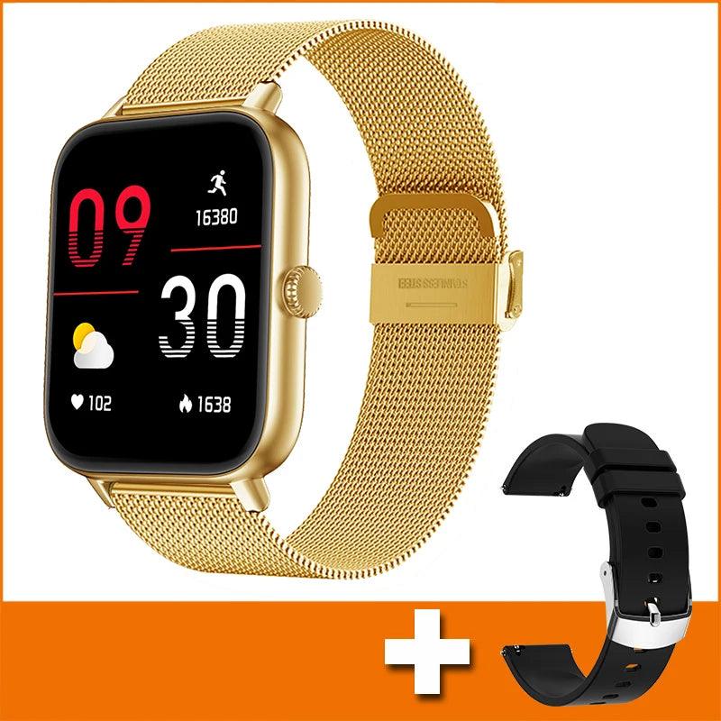 Trosmart Fusion: Where Fashion Meets Functionality in a Timeless Symphony|Smartwatch Golden For Android IOS Unisex