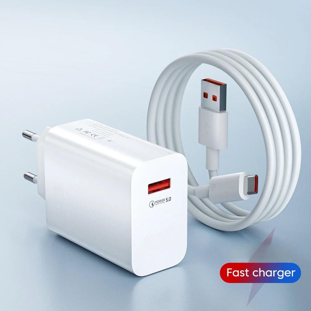 USB Charger Fast Charging QC3.0 USB C Cable Type C Cable Mobile Phone Charger For iPhone Huawei Samsung Xiaomi Quick Charge CaRaUaNa Fashion