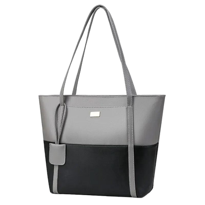 Women Pu Leather Fashion Color Match Shoulder Bag Large Capacity Handbag Carauana Store