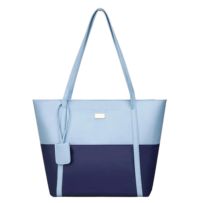 Women Pu Leather Fashion Color Match Shoulder Bag Large Capacity Handbag Carauana Store