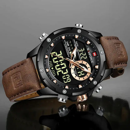 NAVIFORCE Military Watch – Dual Display Sport Watch CaRaUaNa Fashion