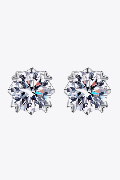 Good Day In My Mind Moissanite Stud Earrings