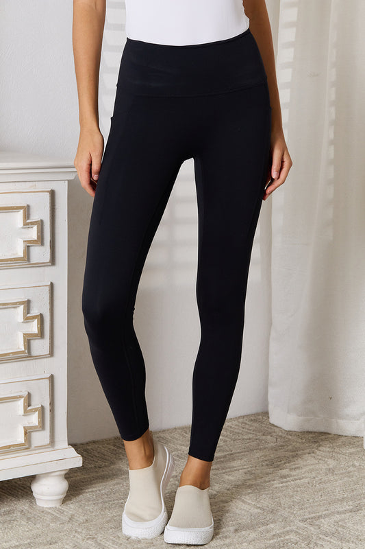 Basic Bae Wide Waistband Sports Leggings Carauana Store