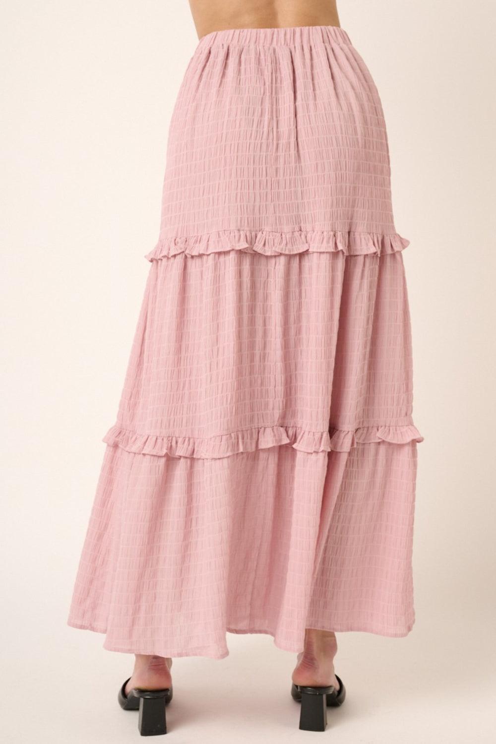 Mittoshop Drawstring High Waist Frill Skirt