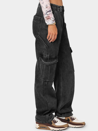 Straight Jeans with Pockets