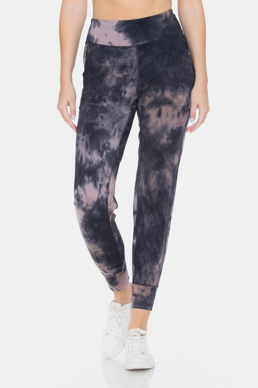 Leggings Depot Tie-Dye High Waist Cropped Leggings Carauana Store