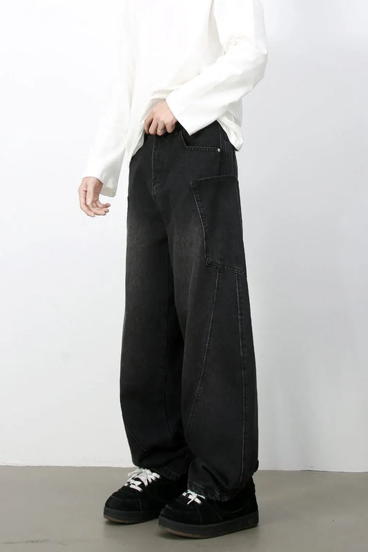 Men's Wide Leg Jeans with Pockets Carauana Store