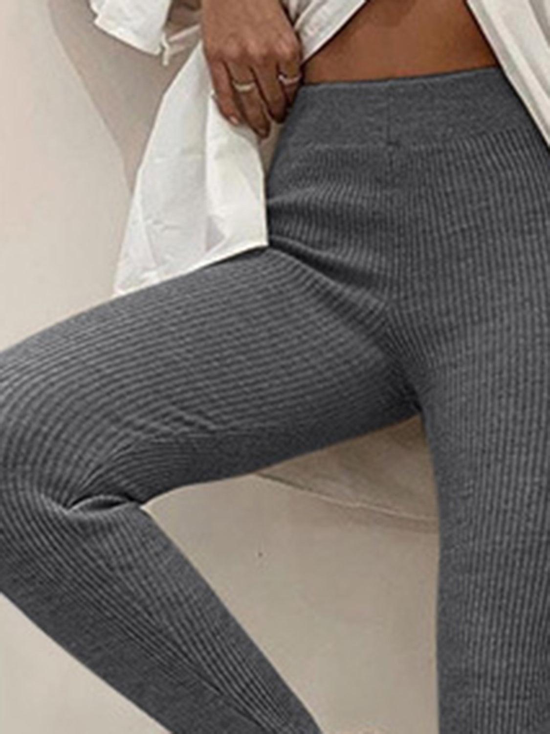 Ribbed Mid Waist Leggings