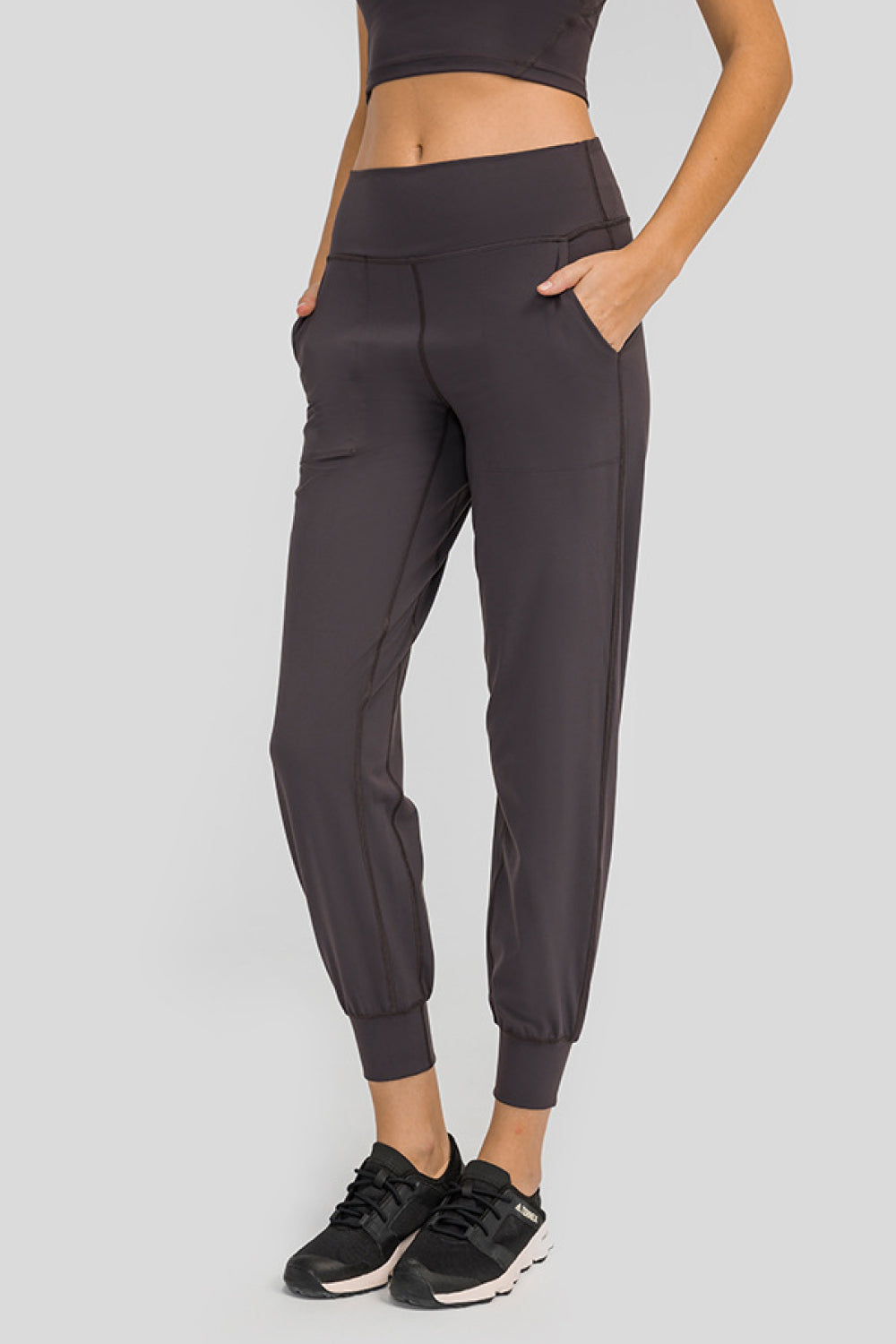 Millennia Wide Waistband Slant Pocket Pants CaRaUaNa Fashion