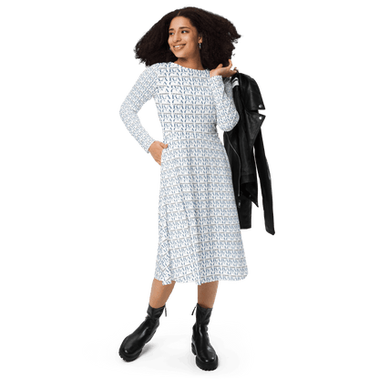 CARAUANA midi dress long sleeve