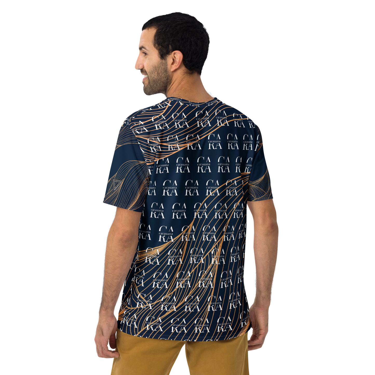 CaRaUaNa Men's t-shirt blue gold