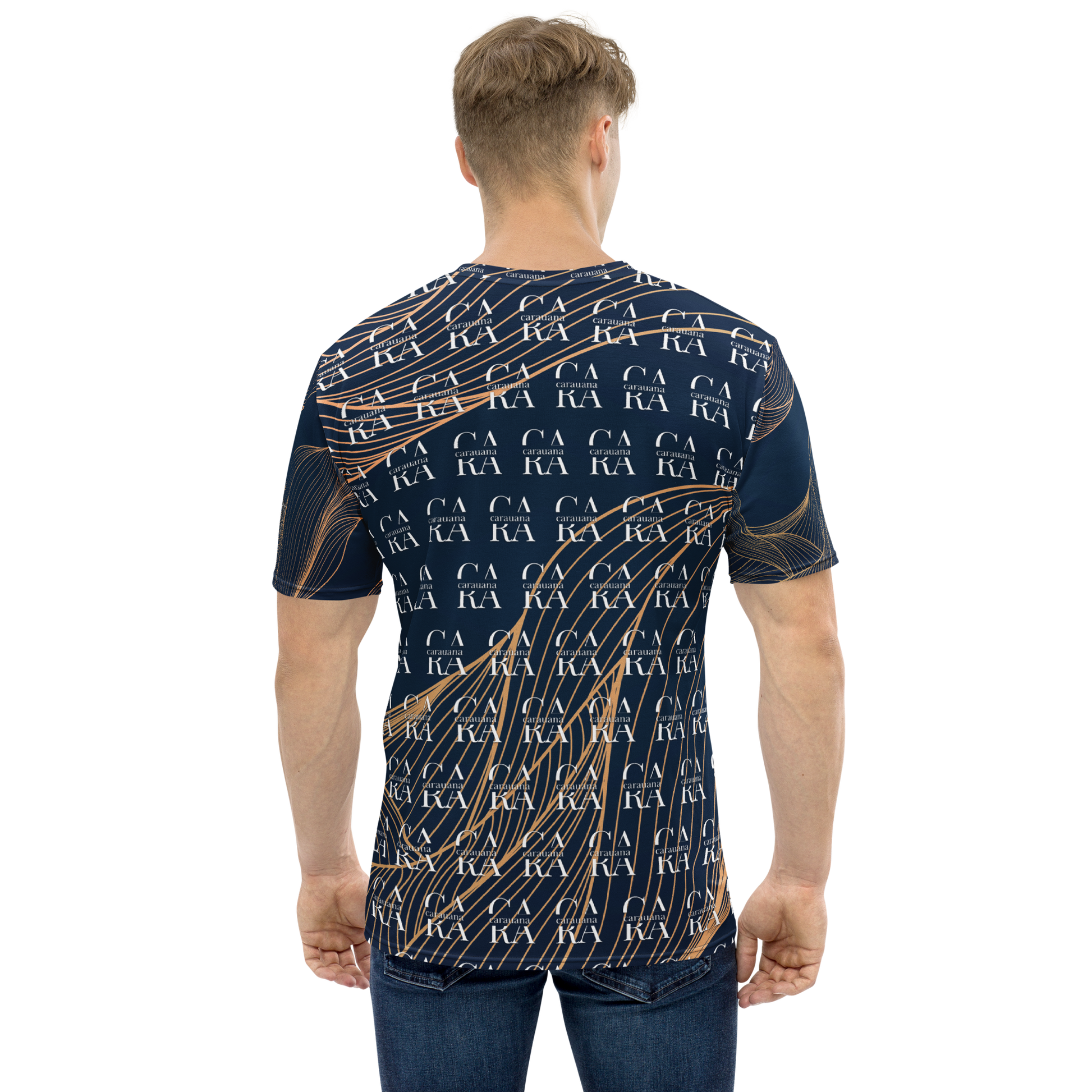 CaRaUaNa Men's t-shirt blue gold