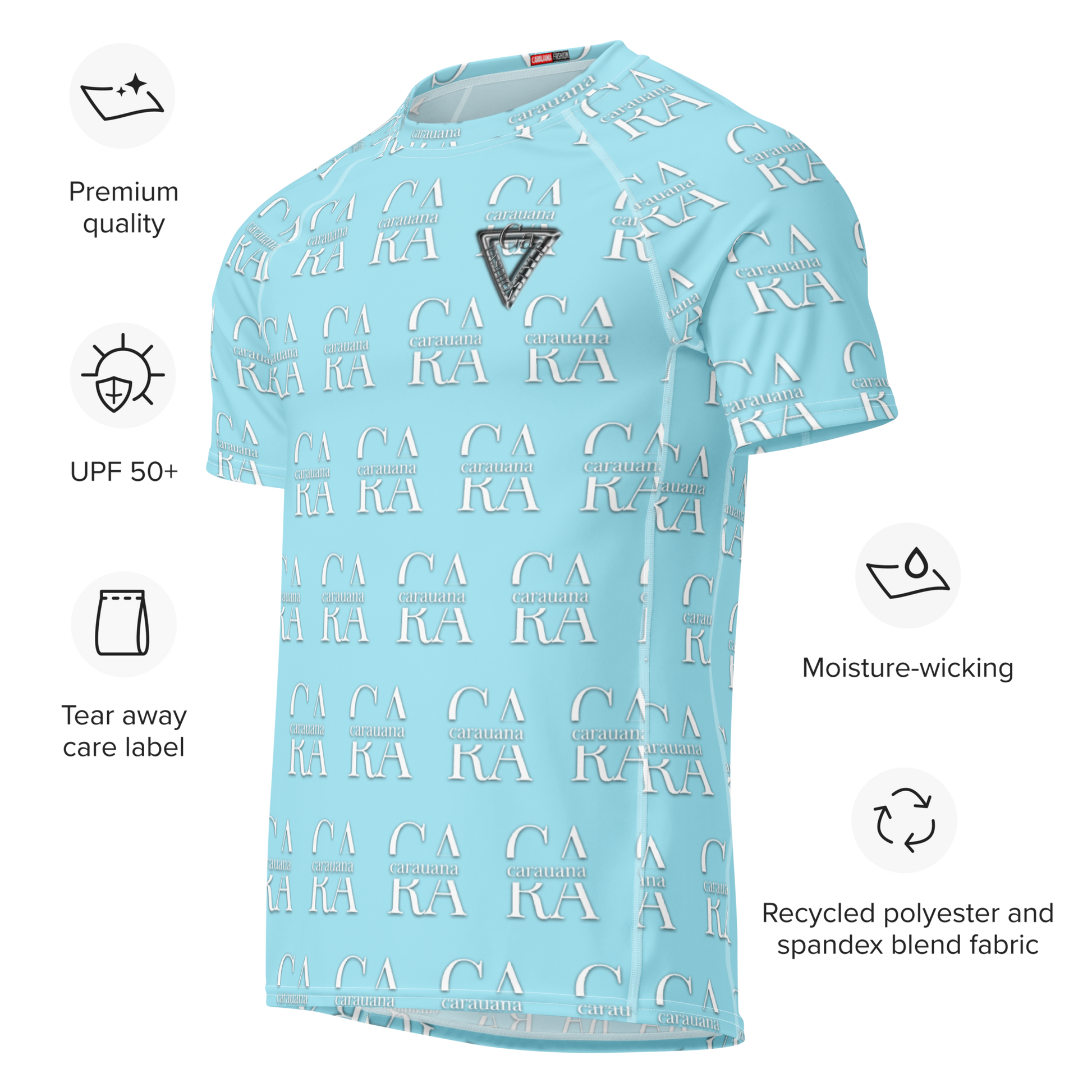 Original CaRaUaNa Rash Guard - Blizzard Blue Carauana Store