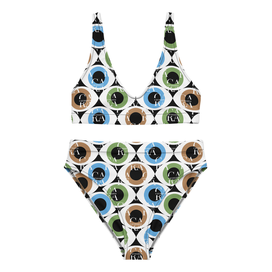 Carauana high-waisted bikini Pattern Eye Carauana Store