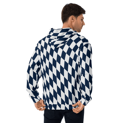 CaRaUaNa Unisex Hoodie Blue white CaRaUaNa Fashion