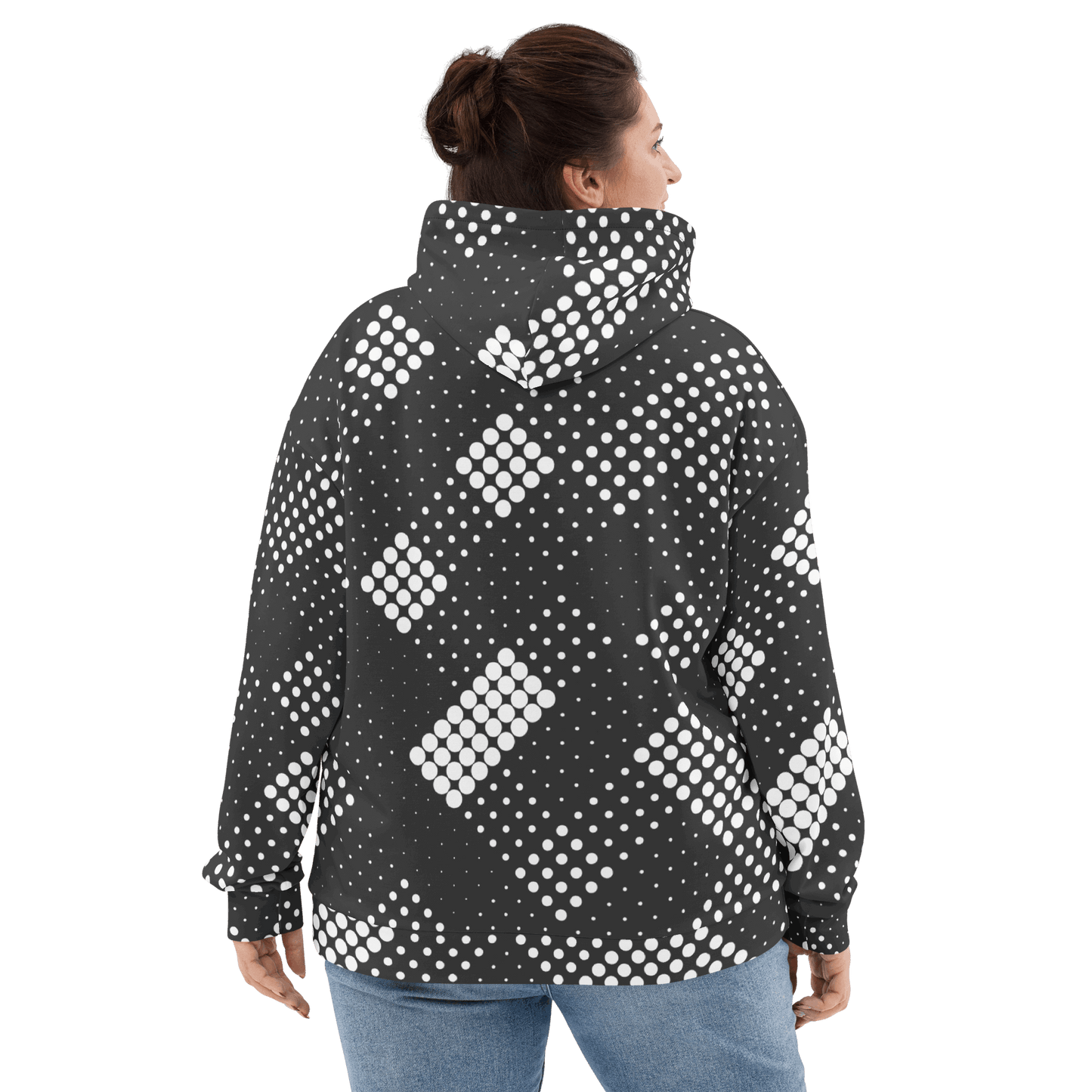 CaRaUaNa Unisex Hoodie Grey white CaRaUaNa Fashion